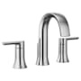 Moen Doux 1.2 GPM Widespread Bathroom Faucet with Pop-Up Drain Assembly Chrome