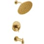 Moen Cia M-CORE 4-Series Tub and Shower Trim Package with 1.75 GPM Single Function Shower Head Brushed Gold