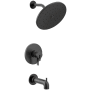 Moen Cia M-CORE 4-Series Tub and Shower Trim Package with 1.75 GPM Single Function Shower Head Matte Black