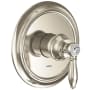 Moen Weymouth Pressure Balanced Valve Trim Only with Single Lever Handle - Less Rough In Polished Nickel