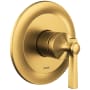 Moen Flara Pressure Balanced Valve Trim Only with Single Lever Handle - Less Rough In Brushed Gold