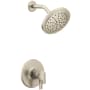 Moen Doux M-CORE 4-Series Shower Only Trim Package with 1.75 GPM Single Function Shower Head Brushed Nickel