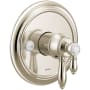 Moen Weymouth M-CORE 4-Series Pressure Balanced Valve Trim Only with Single Lever Handle and Volume Control - Less Rough In Polished Nickel