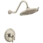 Moen Weymouth M-CORE 4-Series Shower Only Trim Package with 1.75 GPM Multi Function Shower Head Brushed Nickel