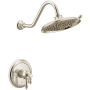 Moen Weymouth M-CORE 4-Series Shower Only Trim Package with 1.75 GPM Multi Function Shower Head Polished Nickel