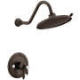 Moen Weymouth M-CORE 4-Series Shower Only Trim Package with 1.75 GPM Multi Function Shower Head Oil Rubbed Bronze