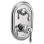 Moen Weymouth 2 Function Pressure Balanced Valve Trim Only with Double Lever Handle, Integrated Diverter - Less Rough In Chrome