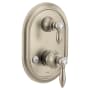 Moen Weymouth 2 Function Pressure Balanced Valve Trim Only with Double Lever Handle, Integrated Diverter - Less Rough In Brushed Nickel
