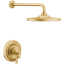 Moen Colinet M-CORE 4-Series Shower Only Trim Package with 1.75 GPM Single Function Shower Head Brushed Gold