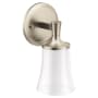 Moen Flara 8" Tall Bathroom Sconce Brushed Nickel