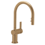 Moen Cia 1.5 GPM Single Hole Pull Down Kitchen Faucet Bronzed Gold
