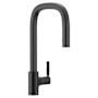 Moen Tenon 1.5 GPM Single Hole Pull Down Kitchen Faucet with Reflex, Power Boost, Duralock, and Duralast Technologies Matte Black