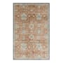 Mohawk Home Amada Theseus 7-3/4' x 10' Polyester Floral and Vintage Indoor Rectangular Area Rug Theseus Dark Orange