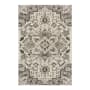 Mohawk Home Cleo Pyramus 5-1/4' x 8' Polypropylene Floral and Vintage Indoor Rectangular Area Rug Pyramus Gray