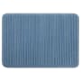 Mohawk Home Vienna Bath 1-1/2' x 2' Polyester Solid Indoor Rectangular Bathroom Rug Roswell Bath Blue Linen