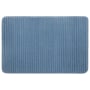 Mohawk Home Vienna Bath 1-3/4' x 2-1/2' Polyester Solid Indoor Rectangular Bathroom Rug Roswell Bath Blue Linen