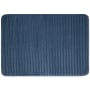 Mohawk Home Vienna Bath 1-1/2' x 2' Polyester Solid Indoor Rectangular Bathroom Rug Roswell Bath Washed Indigo