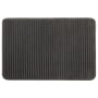 Mohawk Home Vienna Bath 1-1/2' x 2' Polyester Solid Indoor Rectangular Bathroom Rug Gray Flannel