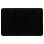 Mohawk Home Vienna Bath 1-1/2' x 2' Polyester Solid Indoor Rectangular Bathroom Rug Rich Black