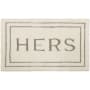 Mohawk Home Knitted Bath 1-1/2' x 2' Polyester Novelty and Solid Indoor Rectangular Bathroom Rug Hers Flint