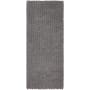 Mohawk Home Metaphor Bath 2' x 5' Shag Polyester Solid Indoor Rectangular Bathroom Rug Silver