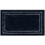 Mohawk Home Knitted Bath 2' x 3-1/4' Polyester Border Indoor Rectangular Bathroom Rug Corona Indigo / White