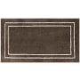 Mohawk Home Knitted Bath 2' x 3-1/4' Polyester Border Indoor Rectangular Bathroom Rug Corona Walnut / White