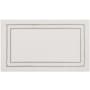 Mohawk Home Knitted Bath 2' x 3-1/4' Polyester Border Indoor Rectangular Bathroom Rug Corona White / Flint