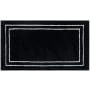 Mohawk Home Knitted Bath 1-1/2' x 2' Polyester Border Indoor Rectangular Bathroom Rug Black / White