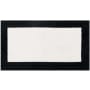 Mohawk Home Knitted Bath 1-1/2' x 2' Polyester Border Indoor Rectangular Bathroom Rug Black / White