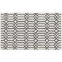 Mohawk Home Knitted Bath 1-3/4' x 2-3/4' Polyester Geometric Indoor Rectangular Bathroom Rug Linkage White / Pewter