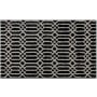 Mohawk Home Knitted Bath 1-3/4' x 2-3/4' Polyester Geometric Indoor Rectangular Bathroom Rug Linkage Black / Flint
