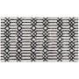 Mohawk Home Knitted Bath 1-3/4' x 2-3/4' Polyester Geometric Indoor Rectangular Bathroom Rug Linkage White / Black