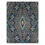 Mohawk Home Whimsy Fleming 5-1/4' x 8' Polypropylene Geometric, Southwestern, and Striped Indoor Rectangular Area Rug Fleming Blue
