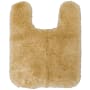 Mohawk Home Pirates Well Bath 1-3/4' x 2' Shag Polyester Solid Indoor U-Shaped Bathroom Rug Alabaster Gleam
