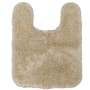 Mohawk Home Pirates Well Bath 1-3/4' x 2' Shag Polyester Solid Indoor U-Shaped Bathroom Rug Vanilla