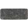 Mohawk Home Pirates Well Bath 2' x 5' Shag Polyester Solid Indoor Rectangular Bathroom Rug Chrome