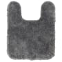 Mohawk Home Pirates Well Bath 1-3/4' x 2' Shag Polyester Solid Indoor U-Shaped Bathroom Rug Chrome