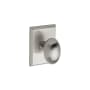 Montana Forge Single Dummy Door Knob Set with K1 Knob and R2 Rose from the Contemporary Collection Satin Stainless