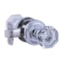 Montana Forge Passage Door Knob Set with K4 Knob and R1 Rose from the Contemporary Collection Polished Stainless