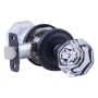 Montana Forge Passage Door Knob Set with K4 Knob and R1 Rose from the Contemporary Collection Tuscan Bronze