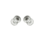 Montana Forge Full Dummy Door Knob Set with K4 Knob and R1 Rose from the Mediterranean Collection Polished Stainless