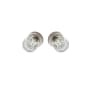 Montana Forge Full Dummy Door Knob Set with K4 Knob and R1 Rose from the Mediterranean Collection Satin Stainless