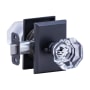 Montana Forge Privacy Door Knob Set with K4 Knob and R2 Rose from the Contemporary Collection Tuscan Bronze