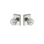 Montana Forge Full Dummy Door Knob Set with K4 Knob and R2 Rose from the Craftsman Collection Polished Stainless