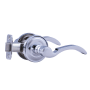 Montana Forge Privacy Door Knob Set with L1 Knob and R1 Rose from the Country Collection Polished Stainless