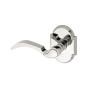 Montana Forge Left Handed Single Dummy Door Knob Set with L1 Knob and R3 Rose from the French Country Collection Polished Stainless