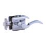 Montana Forge Passage Door Knob Set with L1 Knob and R5 Rose from the French Country Collection Polished Stainless