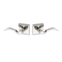 Montana Forge Full Dummy Door Knob Set with L1 Knob and R5 Rose from the French Country Collection Polished Stainless