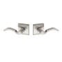 Montana Forge Full Dummy Door Knob Set with L1 Knob and R5 Rose from the French Country Collection Satin Stainless